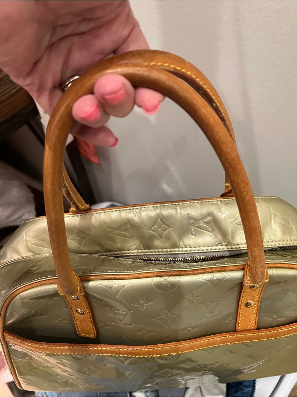 Louis Vuitton Green Vernes Handbag 💯 Authentic - Picture 14 of 14